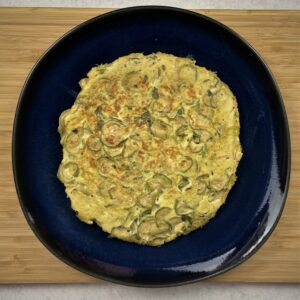 frittata di zucchine e cipolle disidratate