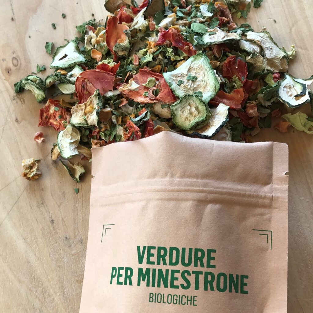 verdure disidratate - Minestrone di verdure disidratate biologiche pronto da cuocere - Malbosca