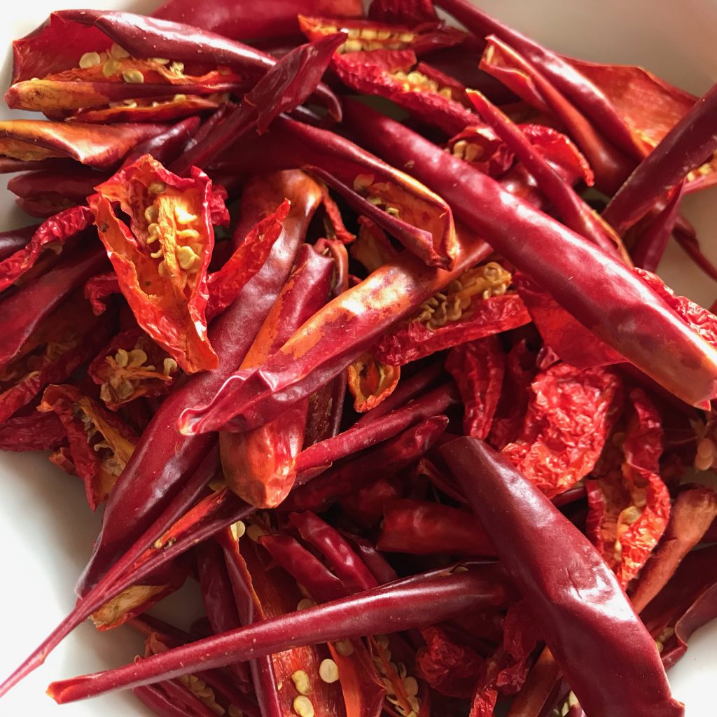 Peperoncino biologico essiccato